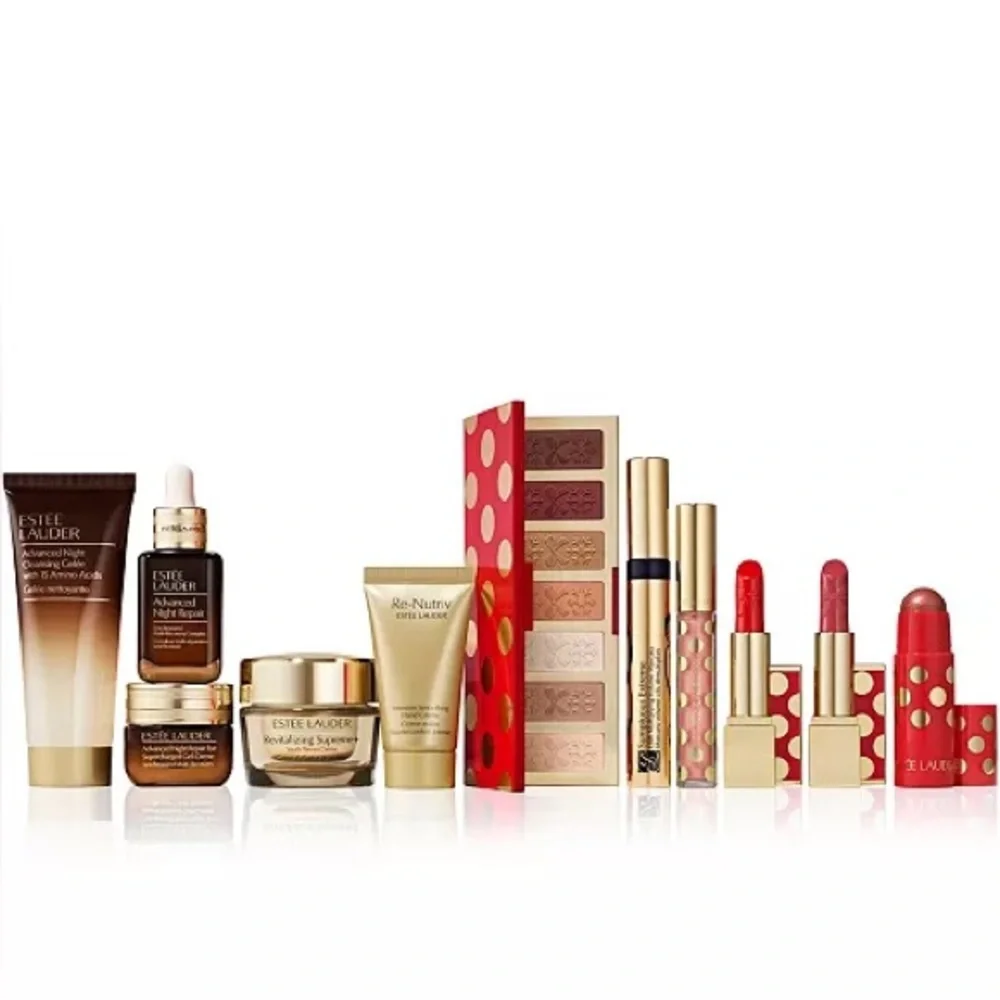 Estée Lauder 12-Pc. Holiday Blockbuster Beauty Gift Set ~ Glow (Warm) ~ New! - Picture 2 of 16